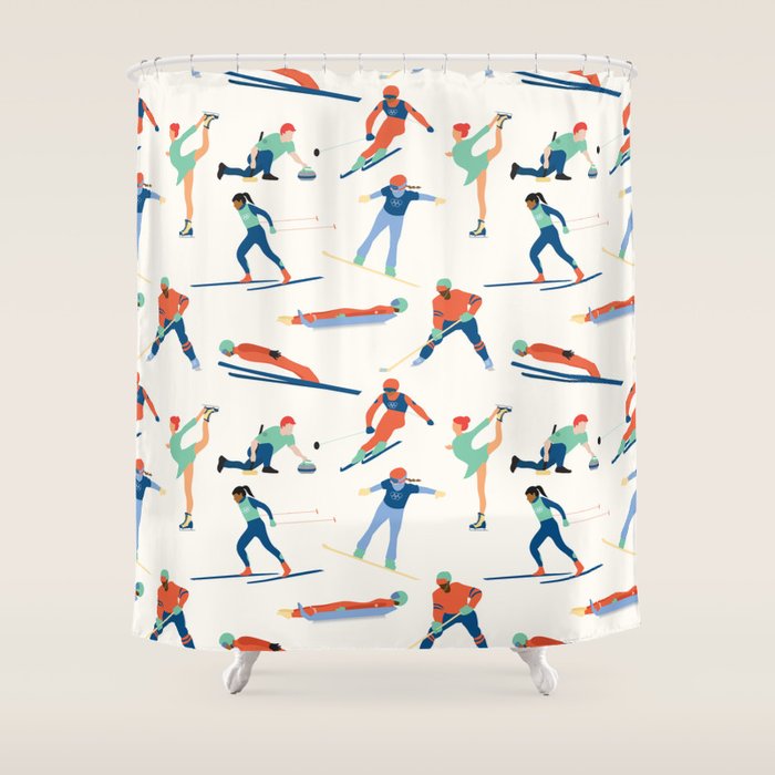 Winter Olympic Games Shower Curtain Gallery Image 1