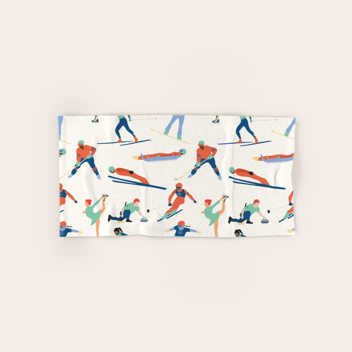 Winter Olympic Games Bath Towel Gallery Image 1