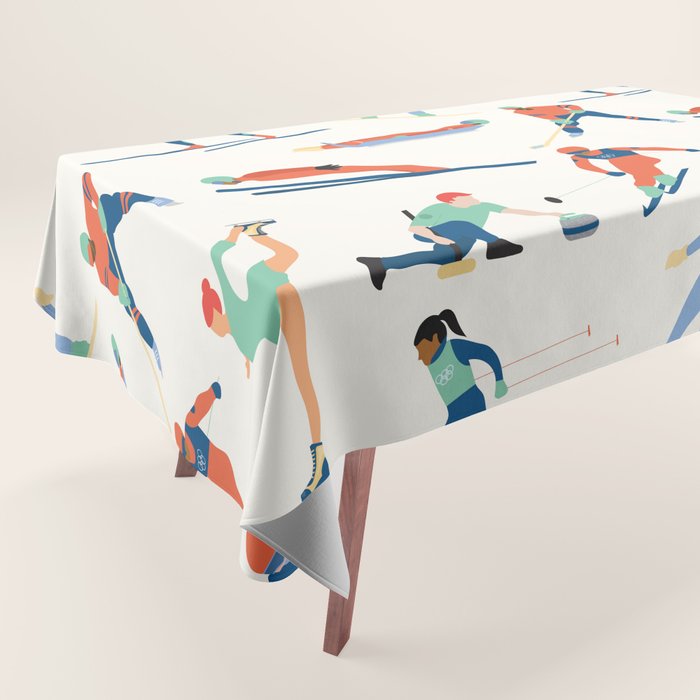 Winter Olympic Games Tablecloth Gallery Image 1
