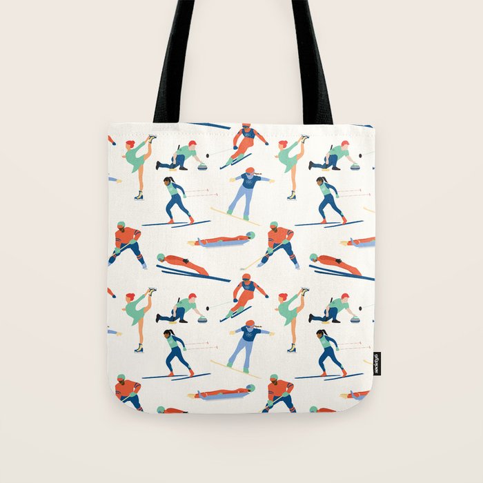 Winter Olympic Games Tote Bag Gallery Image 1