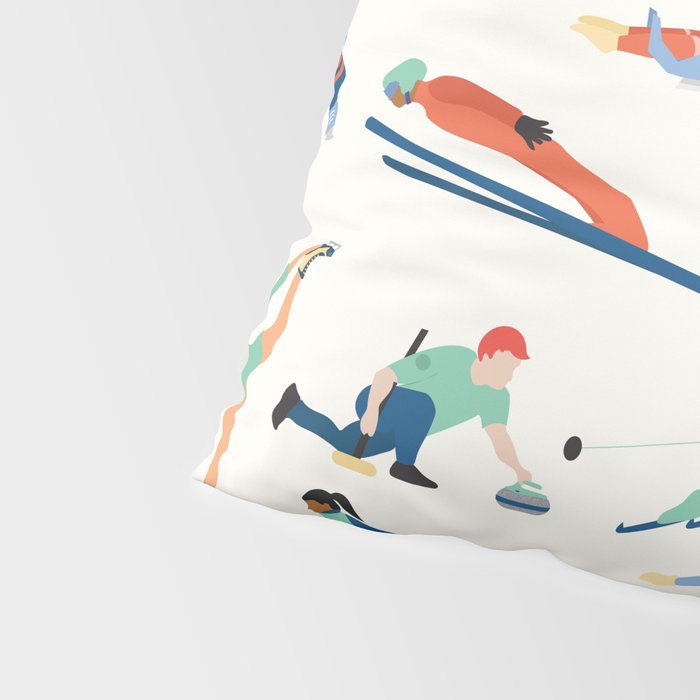 Winter Olympic Games Pillow Sham Gallery Image 4
