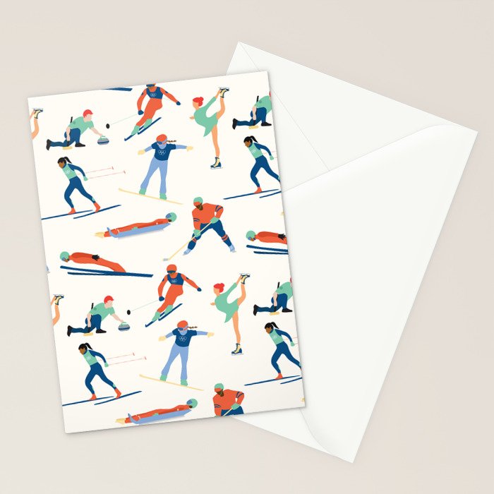 Winter Olympic Games Stationery Card Gallery Image 2