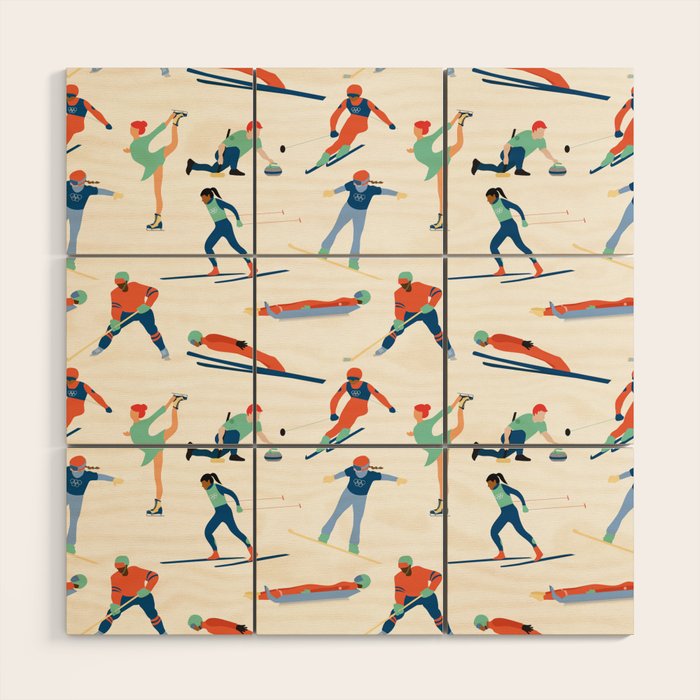 Winter Olympic Games Wood Wall Art Gallery Image 1