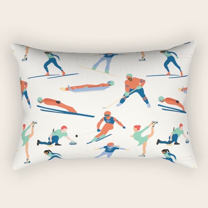 Winter Olympic Games Rectangular Pillow Gallery Image 2