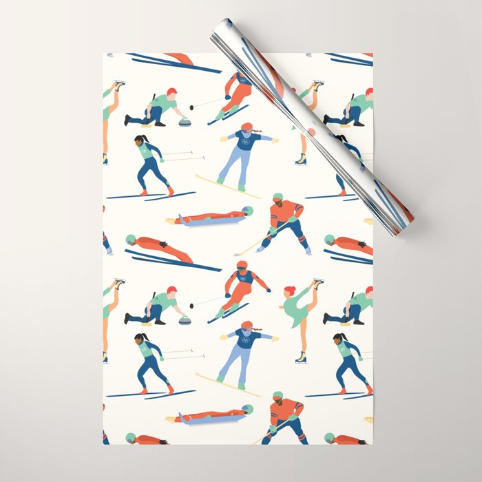 Winter Olympic Games Wrapping Paper Gallery Image 1