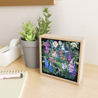 Cats Flower Garden Mini Art Print Gallery Image 2