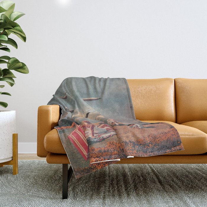 Pretend They Never Came Throw Blanket Gallery Image 1