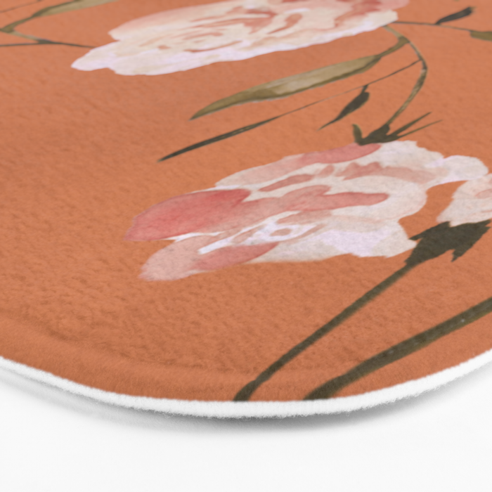 Watercolor Roses Bath Mat Gallery Image 3