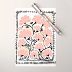 Ever blooming good vibes white Wrapping Paper Gallery Image 1