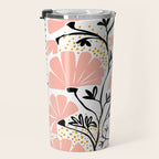 Ever blooming good vibes white Travel Mug Gallery Image 3