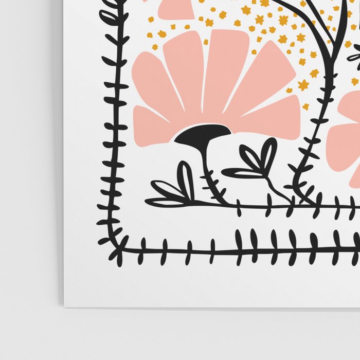 Ever blooming good vibes white Poster Gallery Image 3