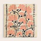 Ever blooming good vibes white Wood Wall Art Gallery Image 1