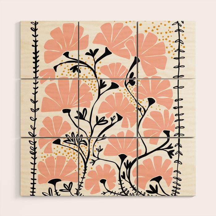 Ever blooming good vibes white Wood Wall Art Gallery Image 1