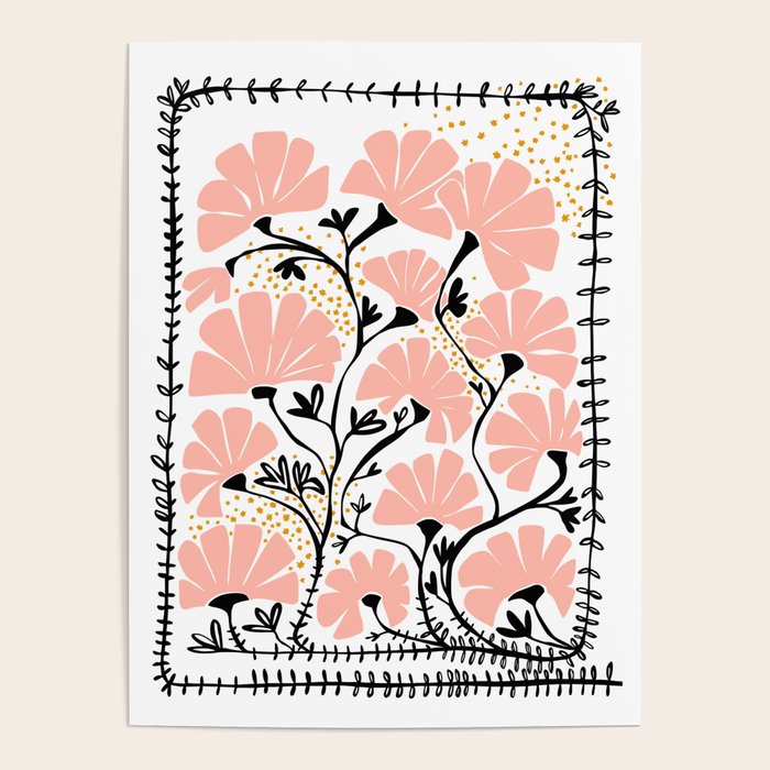 Ever blooming good vibes white Poster Gallery Image 4