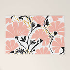 Ever blooming good vibes white Welcome Mat Gallery Image 1