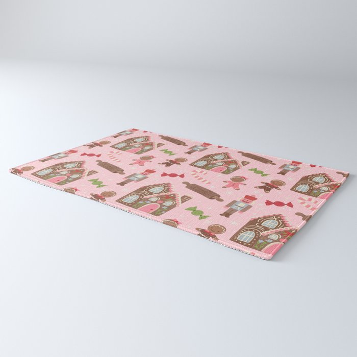 Retro Christmas Baking Wonderland Rug Gallery Image 3