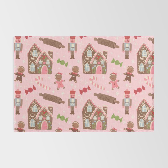 Retro Christmas Baking Wonderland Rug Gallery Image 2