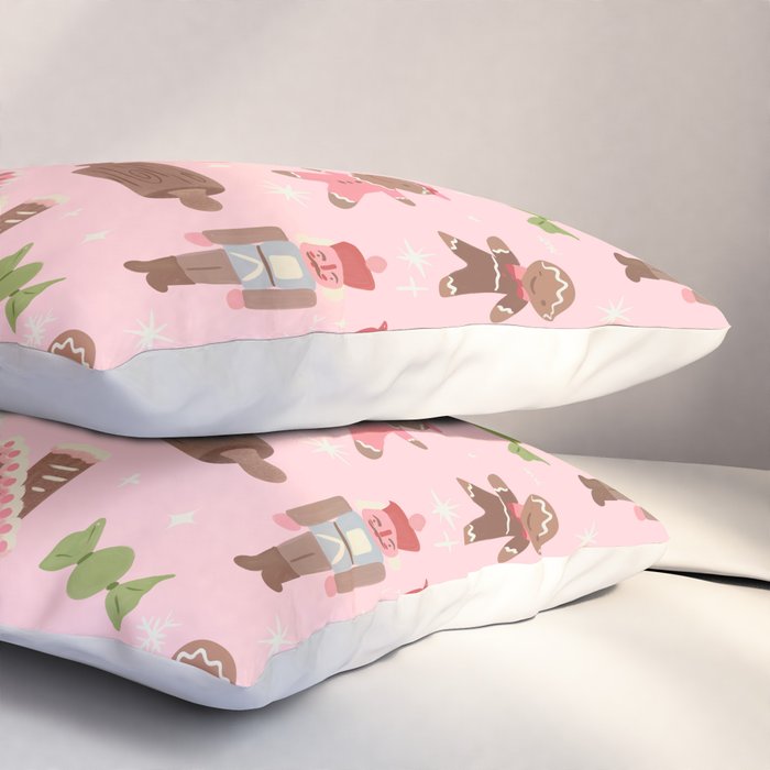 Retro Christmas Baking Wonderland Pillow Sham Gallery Image 3