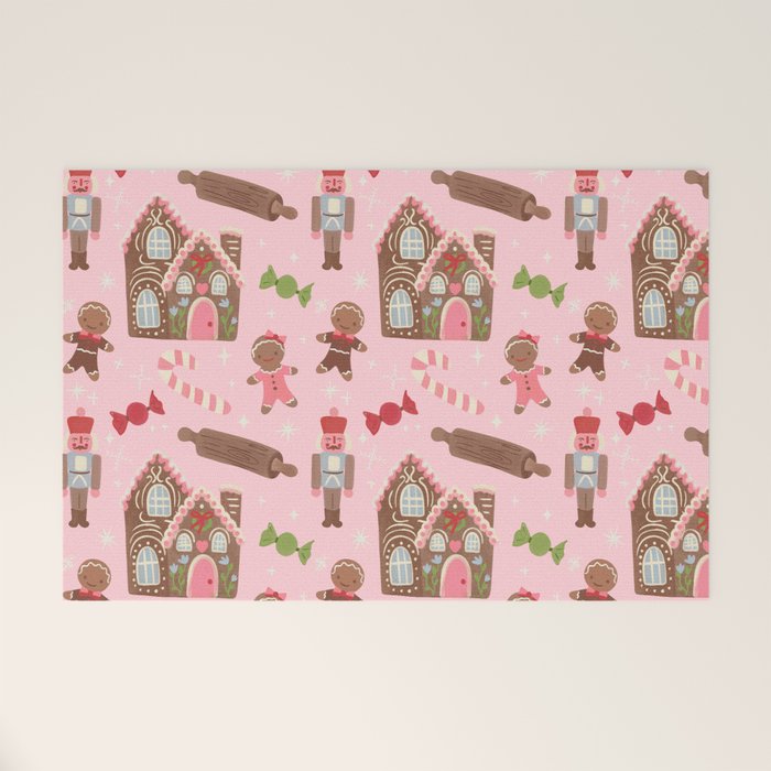 Retro Christmas Baking Wonderland Welcome Mat Gallery Image 1