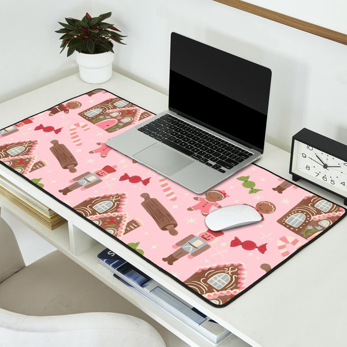 Retro Christmas Baking Wonderland Desk Mat Gallery Image 2