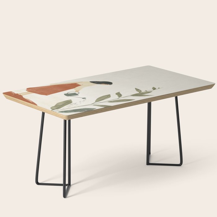 Still Life with Girl and Growing Plant Coffee Table Gallery Image 1