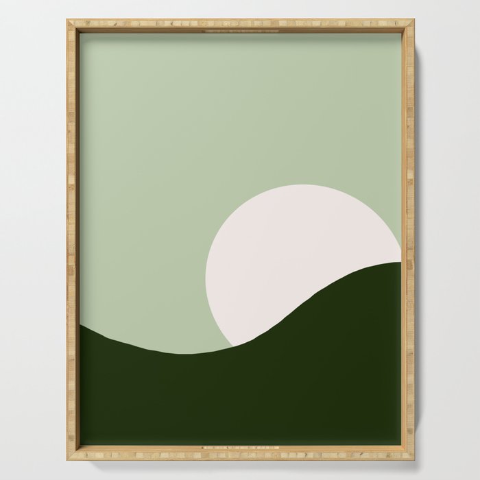 Abstract sun Serving Tray Gallery Image 1