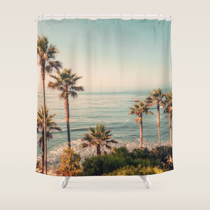 Under the palms Shower Curtain Gallery Image 1