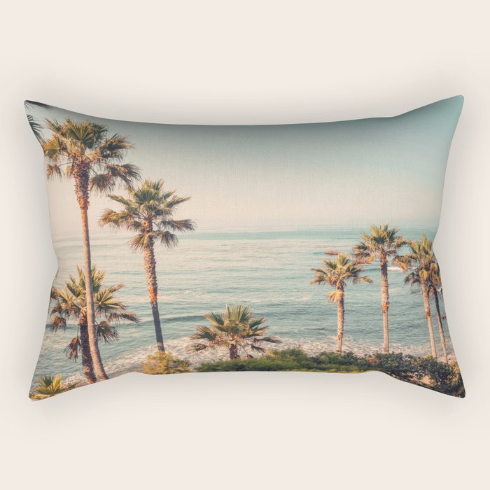 Under the palms Rectangular Pillow Gallery Image 1