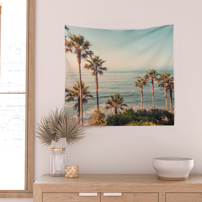 Under the palms Wall Tapestry Gallery Image 2