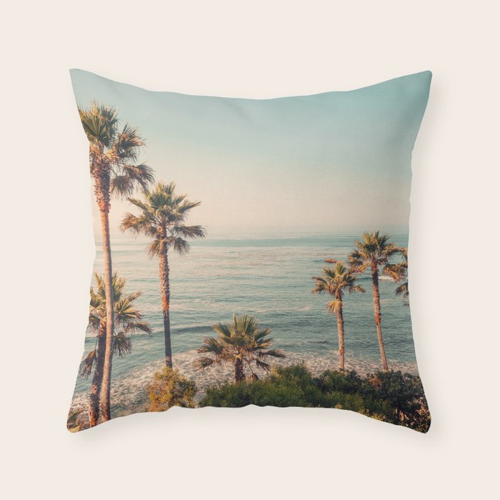 Under the palms Throw Pillow Gallery Image 6
