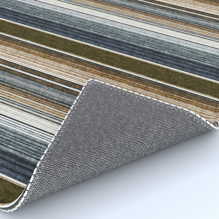 serape southwest stripe - cool natural tones Rug Gallery Image 4