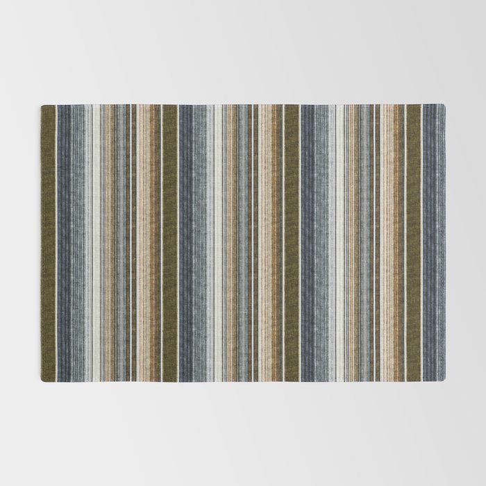 serape southwest stripe - cool natural tones Rug Gallery Image 2
