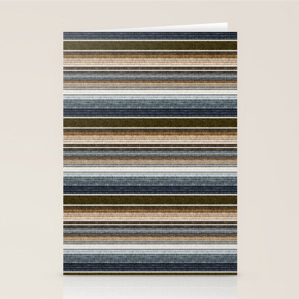 serape southwest stripe - cool natural tones Stationery Card Gallery Image 2