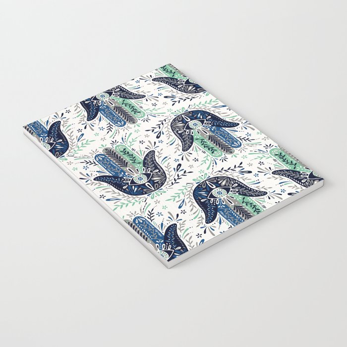 Hamsa Hand - Navy Palette Notebook Gallery Image 3
