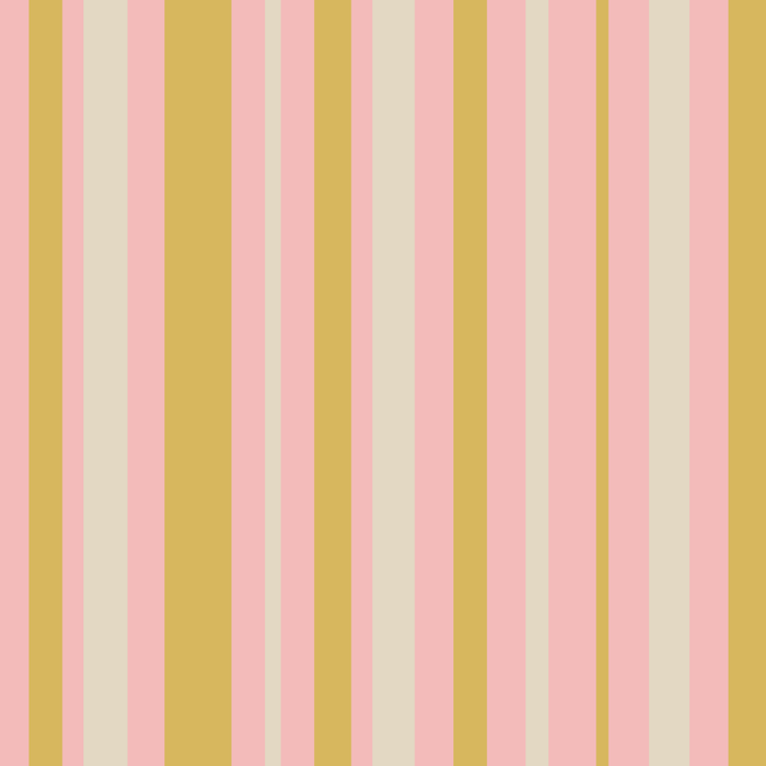 Splendid Stripes - Retro Modern Stripe Pattern in Gold, Pink, and Mushroom Coffee Mug Gallery Image 2