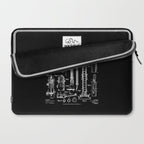 Firefighter Fire Department Fireman Vintage Patent Print Laptop Sleeve Gallery Image 2
