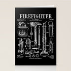 Firefighter Fire Department Fireman Vintage Patent Print Stationery Card Gallery Image 2