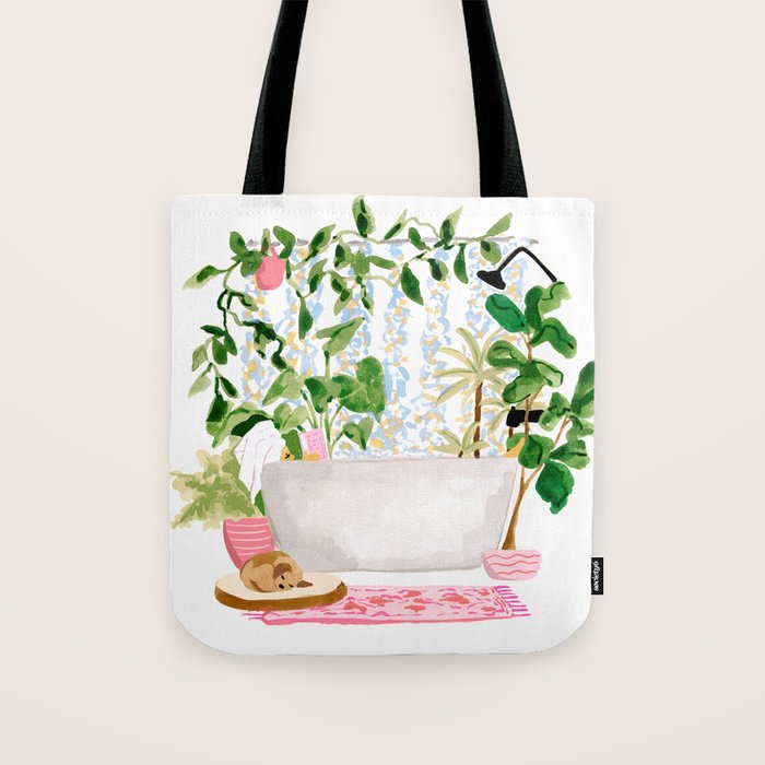 Plant Bath Tote Bag Gallery Image 1