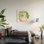 Plant Bath Wood Wall Art Gallery Image 2
