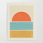 Sun Beach Stripes - Mid Century Modern Abstract Poster Gallery Image 4