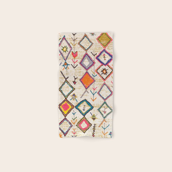 Traditional Vintage Moroccan Berber rug Bath Towel Gallery Image 1