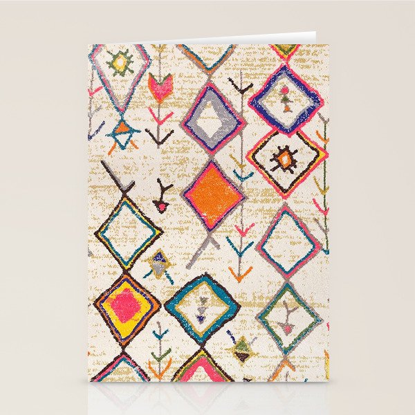Traditional Vintage Moroccan Berber rug Stationery Card Gallery Image 2