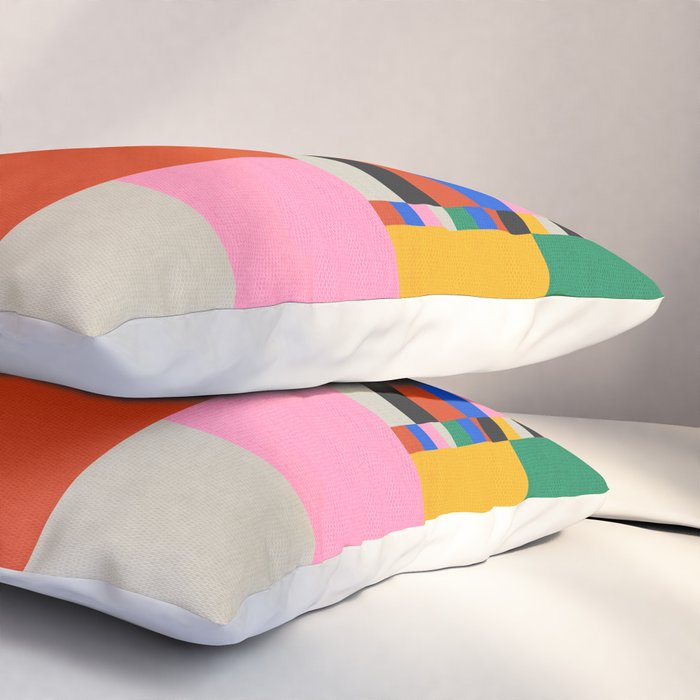 Pixels: Bauhaus Edition Pillow Sham Gallery Image 3
