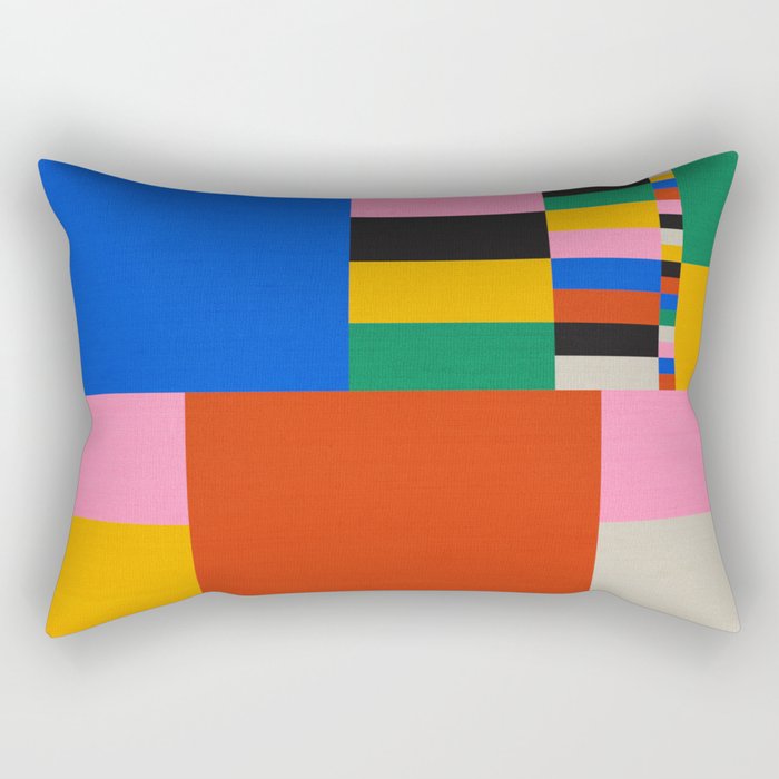 Pixels: Bauhaus Edition Rectangular Pillow Gallery Image 2