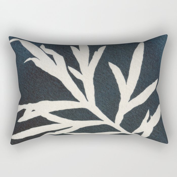 Cyanotype Still Life Studies #3 Rectangular Pillow Gallery Image 2