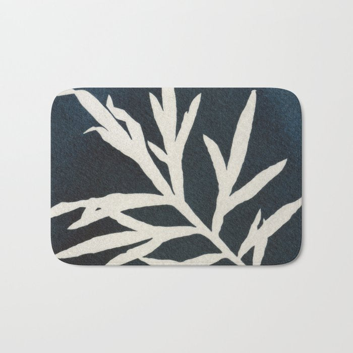 Cyanotype Still Life Studies #3 Bath Mat Gallery Image 1