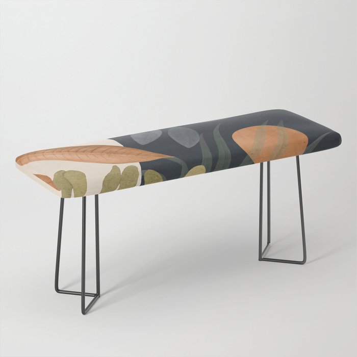Abstract Art Tropical Leaves 122 Bench Gallery Image 1
