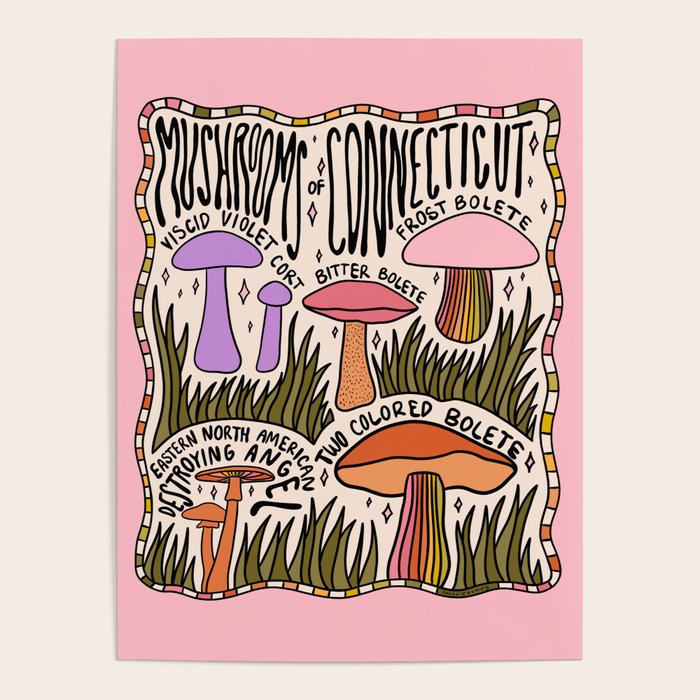 Mushrooms of Connecticut Poster Gallery Image 4
