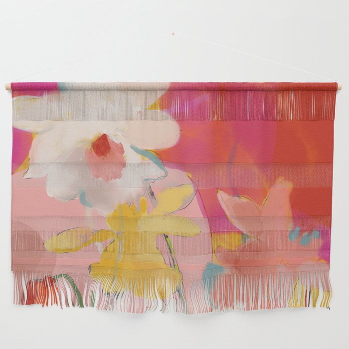 blooming abstract pink Wall Hanging Gallery Image 1