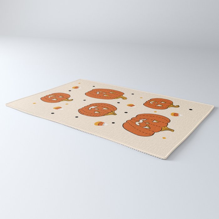 Happy Pumpkins - Beige Rug Gallery Image 3